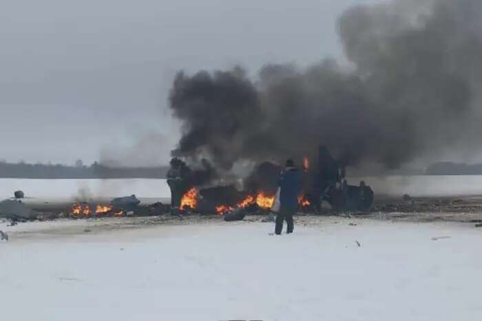 У Ленінградській області розбився військовий вертоліт