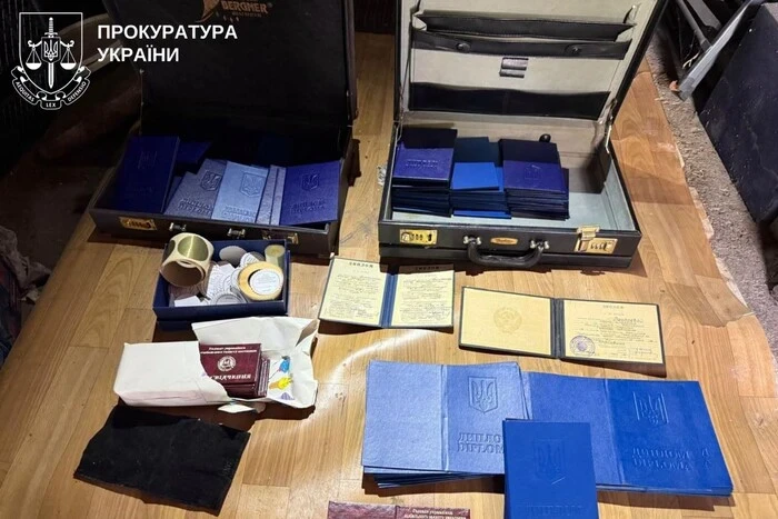 На Київщині ліквідовано масштабну мережу підробки державних документів (фото)
