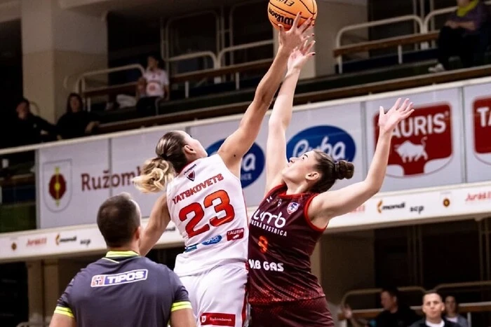 Яцковець набрала 18 очок у поєдинку чемпіонату Словаччини з баскетболу