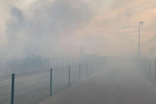 На Луганщині пожежа пошкодила КПВВ «Станиця Луганська»