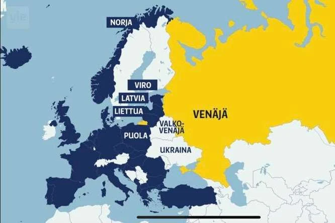 Фінський телеканал опублікувало карту з «російським» Кримом