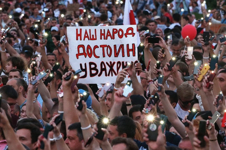 МВС Білорусі оприлюднило заклик стріляти у мітингувальників