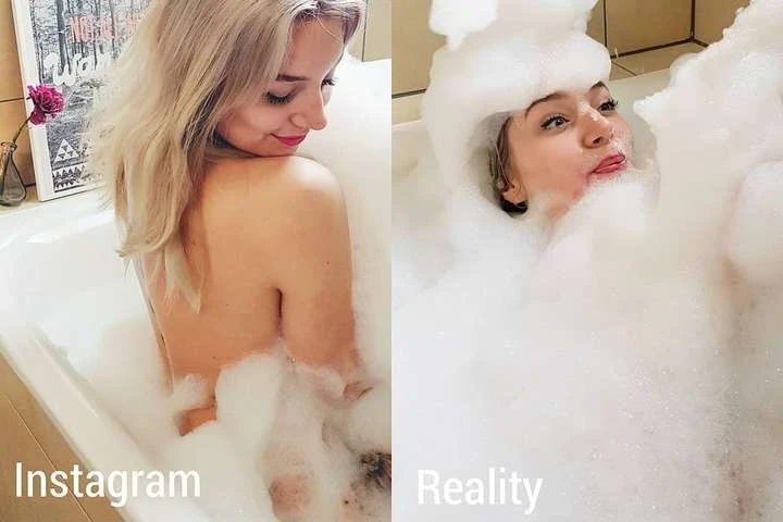 Как отличается реальная жизнь от картинок в Instagram: забавные фото