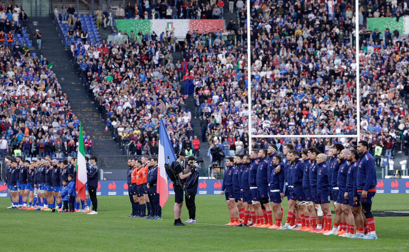 Italie-France : Marseillaise intense, Italiens en larmes… Revivez les hymnes avant le match du Tournoi à Rome