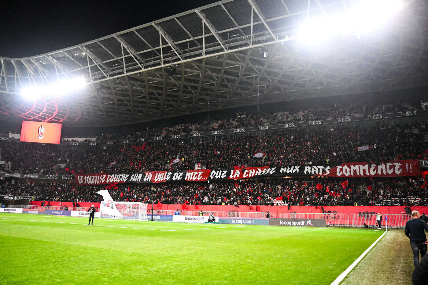 Nice-OM : la tribune sud de l’Allianz Riviera fermée jusqu’à nouvel ordre par la commission de discipline