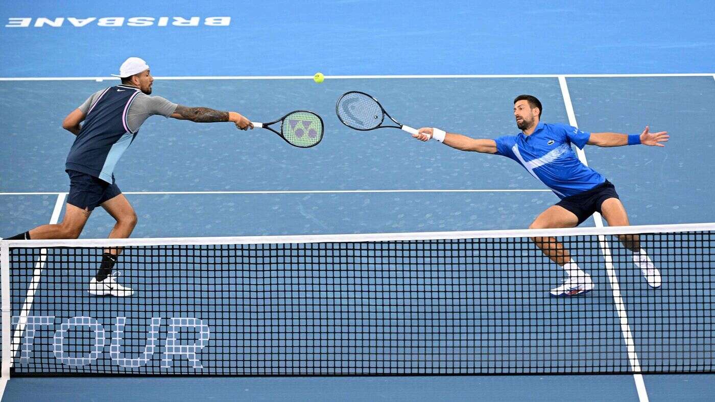 Tennis : la vidéo de l’échange incroyable perdu par Djokovic et Kyrgios en double à Brisbane