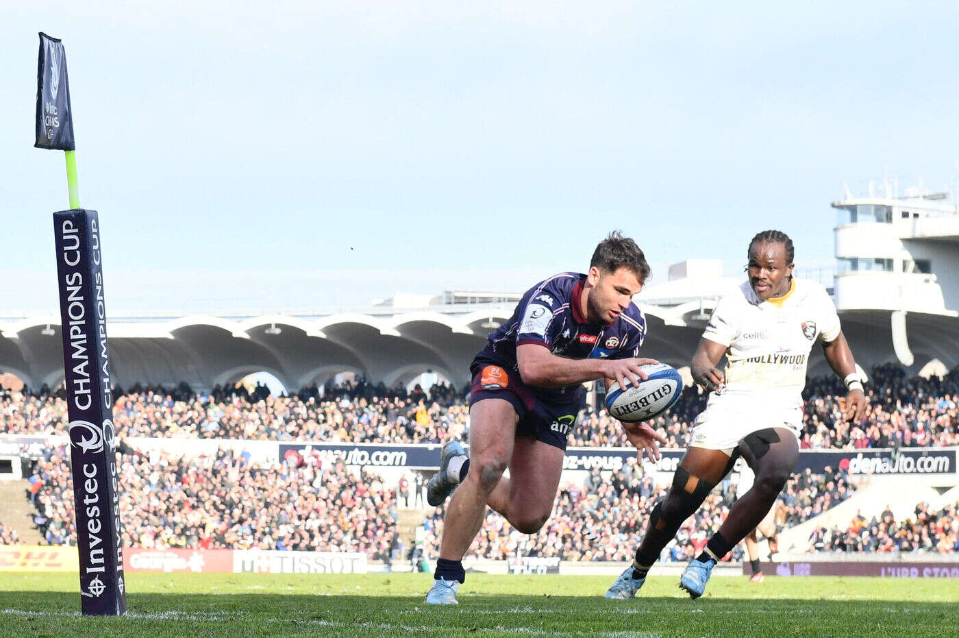 UBB-Sharks (66-12) : Damian Penaud rentre dans l’histoire de la Champions Cup avec son sextuplé