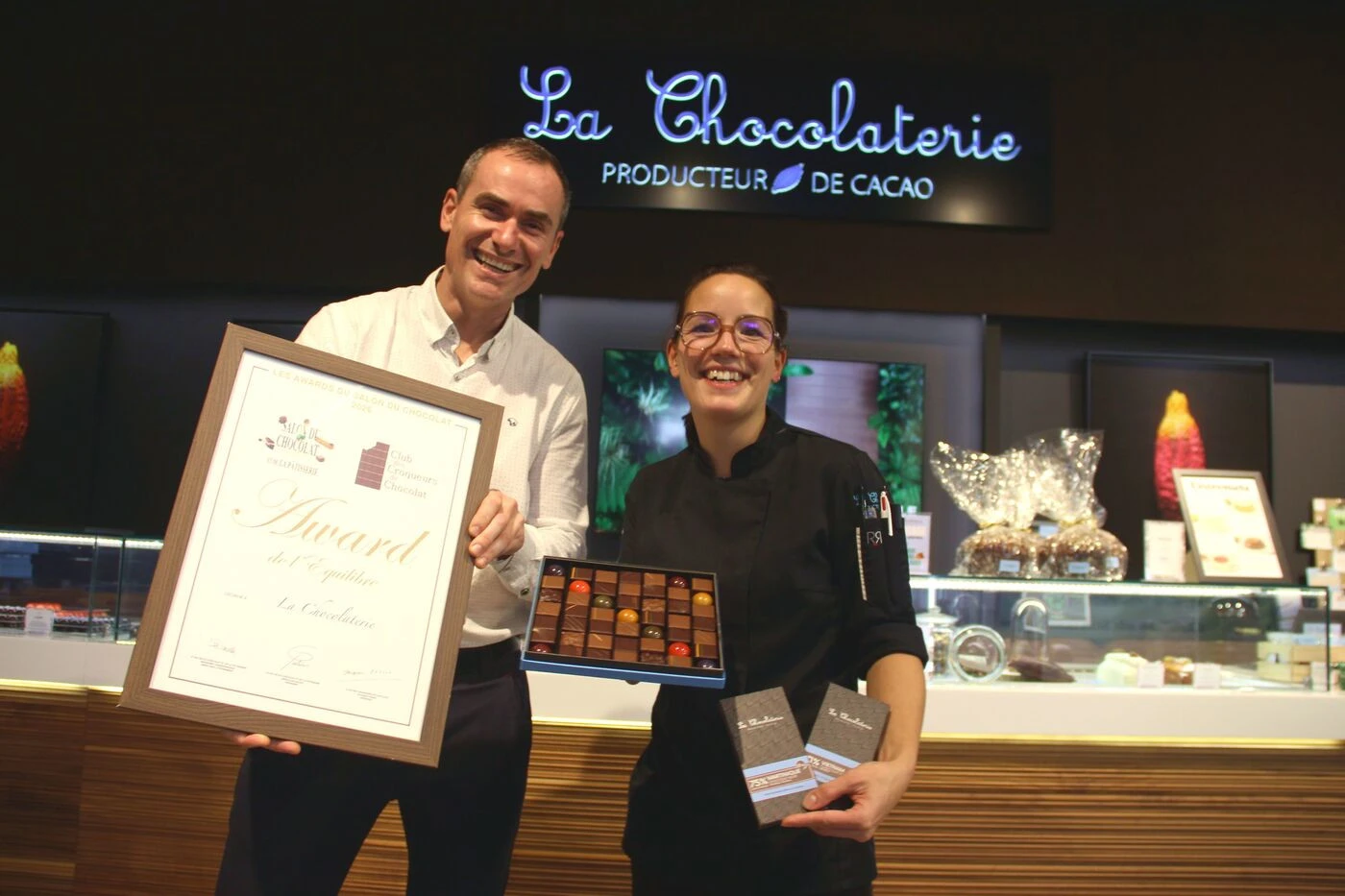 Une chocolaterie bretonne primée pour une plaque 100% française, fèves de cacao comprises