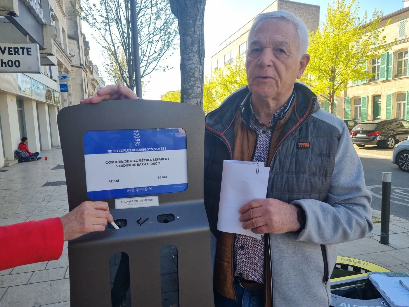 Bar-le-Duc lance une campagne de sensibilisation « ludique » et instructive contre les mégots de cigarettes