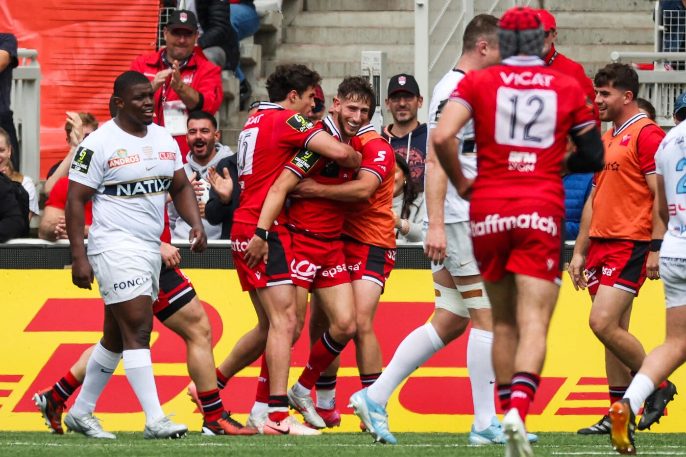 LOU-Racing 92 (29-15) : pas de finale en Challenge Cup pour les Ciel et Blanc, battus logiquement à Gerland