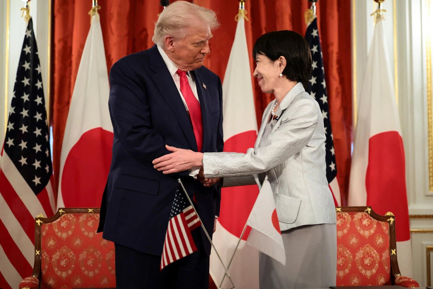 « Grand amour », « âge d’or de nos relations » : les États-Unis et le Japon affichent leur bonne entente