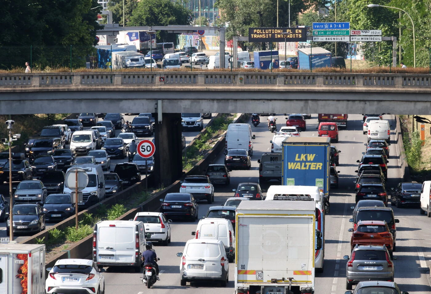 Périphérique à 50 km/h : 40 millions d’automobilistes dénonce « une congestion record » fin juillet