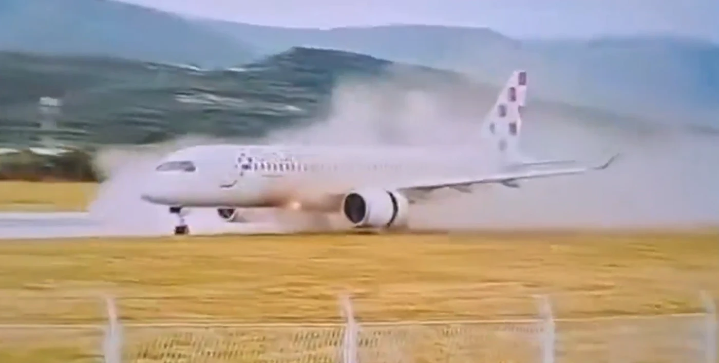 Un Airbus avec 130 passagers dévie sur une piste et interrompt son décollage à Split, en Croatie