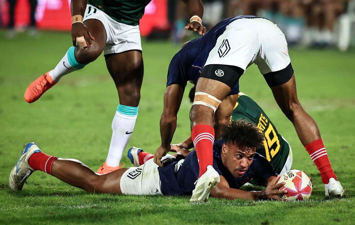 Rugby à 7 : les Bleus champions olympiques éliminés dès les quarts de finale pour leur retour à Dubaï