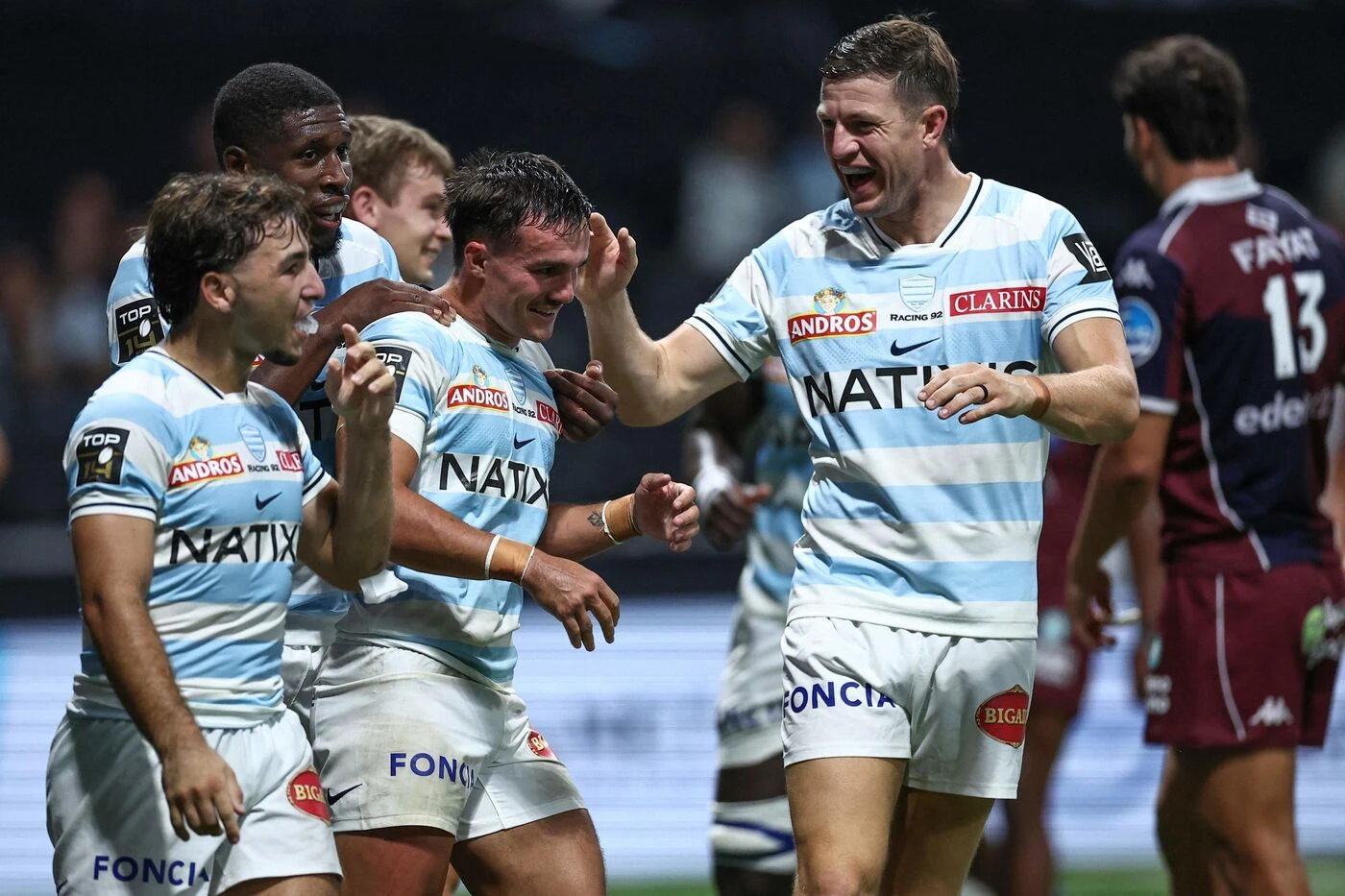 Top 14 : grâce à une première période de feu, le Racing 92 s’offre l’UBB (44-32)
