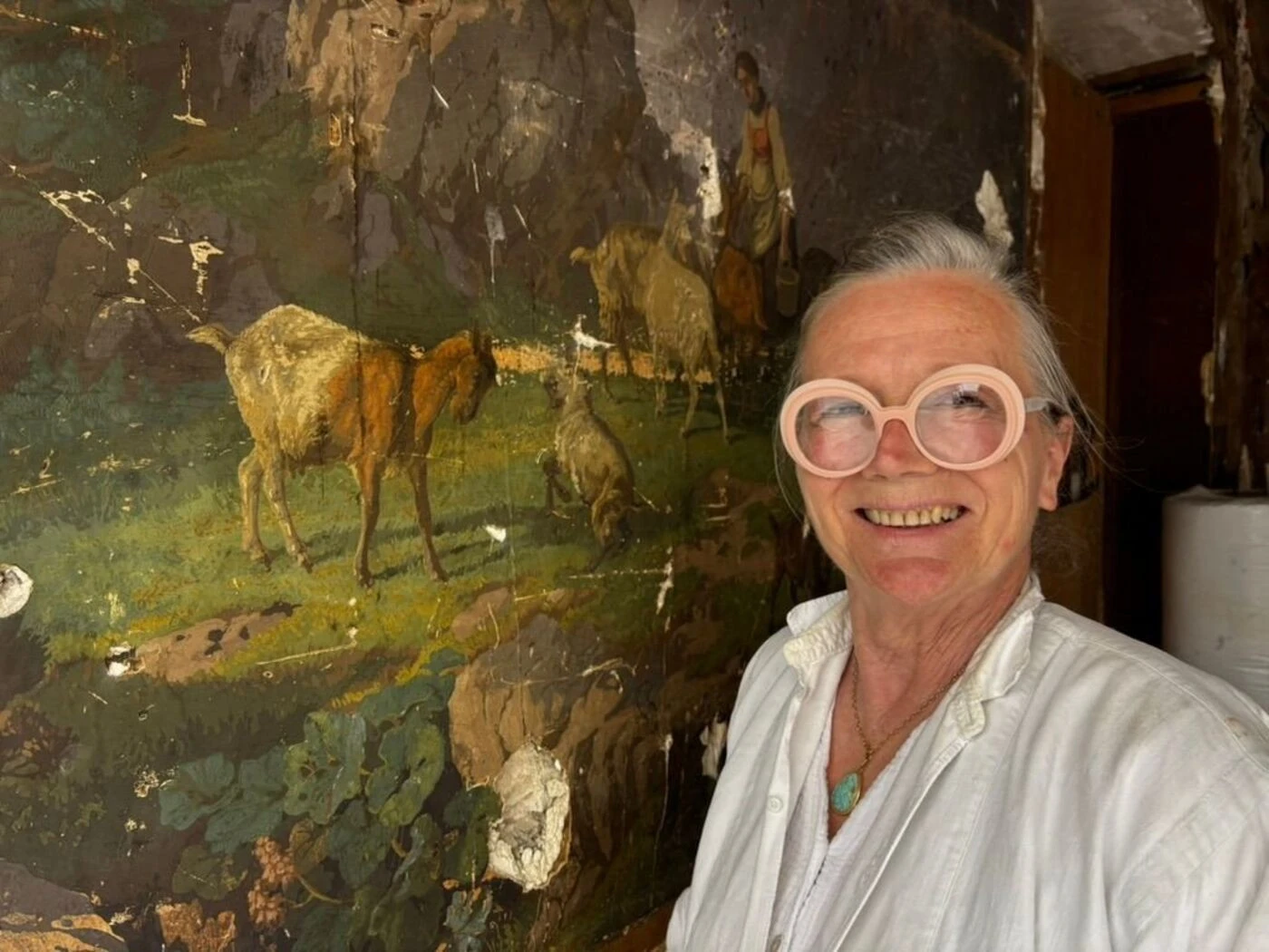 Une fresque rare retrouvée et sauvée in extremis dans un commerce du Mans