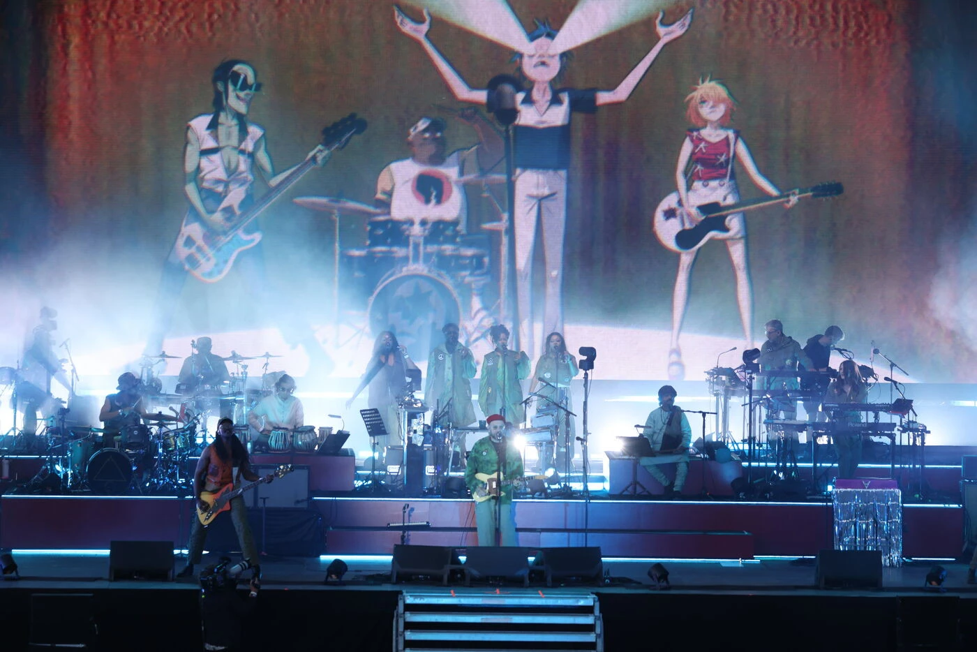 We Love Green 2026 : Gorillaz met le feu avec son show visuel et nerveux devant 40 000 spectateurs