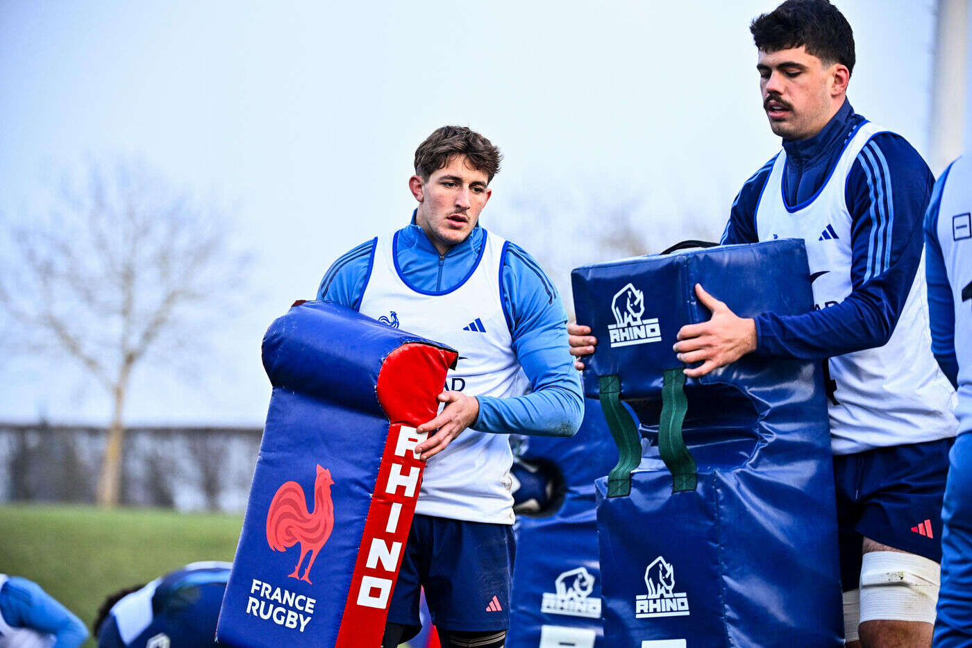 XV de France : Hugo Auradou et Oscar Jegou à l’entraînement pour leur retour avec Bleus