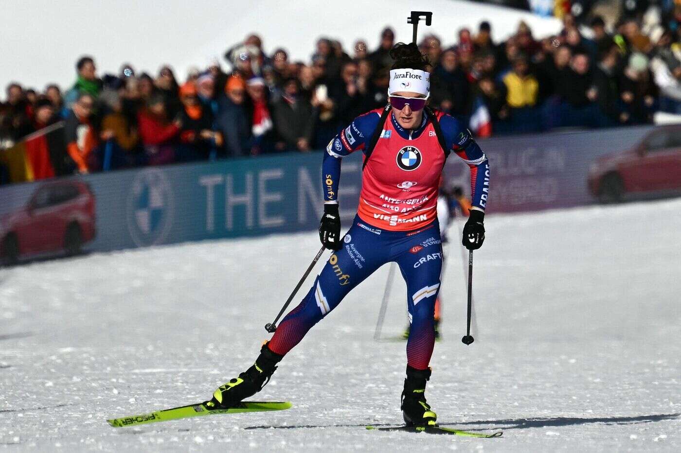 Biathlon : Lou Jeanmonnot impériale et magnifique doublé pour les Bleues sur la poursuite d’Anterselva