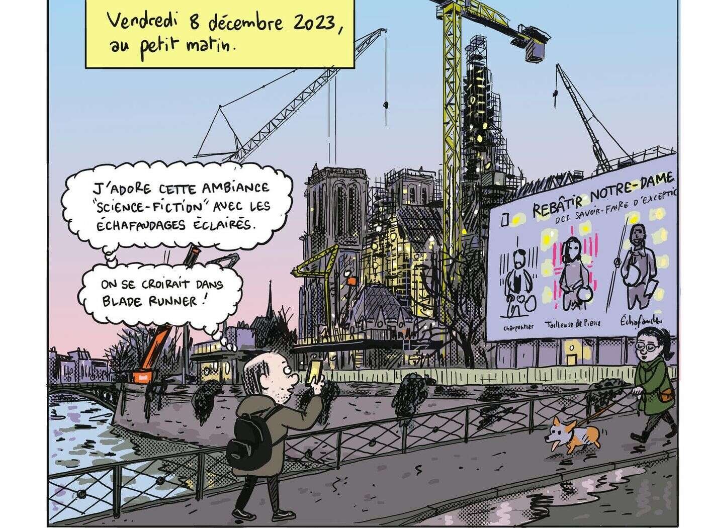 BD : le dessinateur Mathieu Sapin va raconter la restauration de Notre-Dame