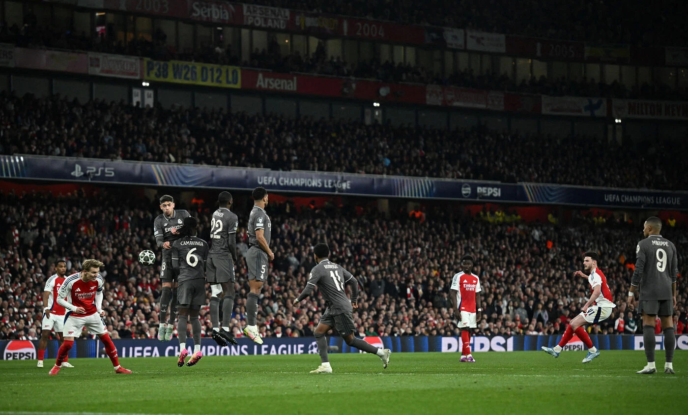 « J’étais en totale confiance » : Declan Rice a marqué les deux premiers coups francs de sa carrière contre Madrid