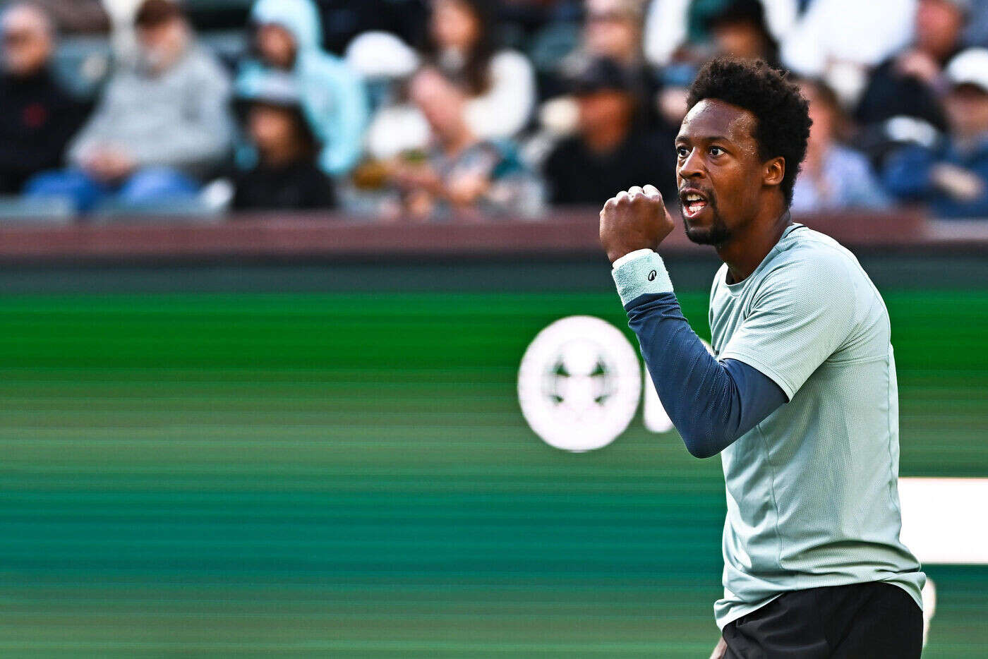 « Je kiffe » : inspiré par Martin Luther King et sous les yeux de Bill Gates, Gaël Monfils fait le show à Indian Wells