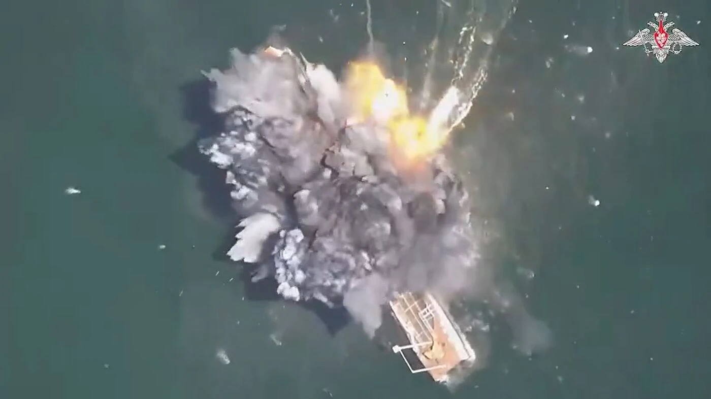 « Rare » attaque russe par un drone maritime, un navire ukrainien « coulé » dans le Danube
