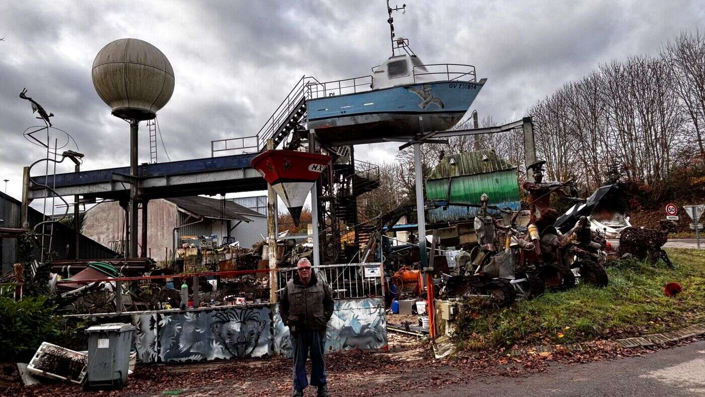 Finistère : Marc Morvan rend hommage au monde maritime à travers une colossale sculpture en métal