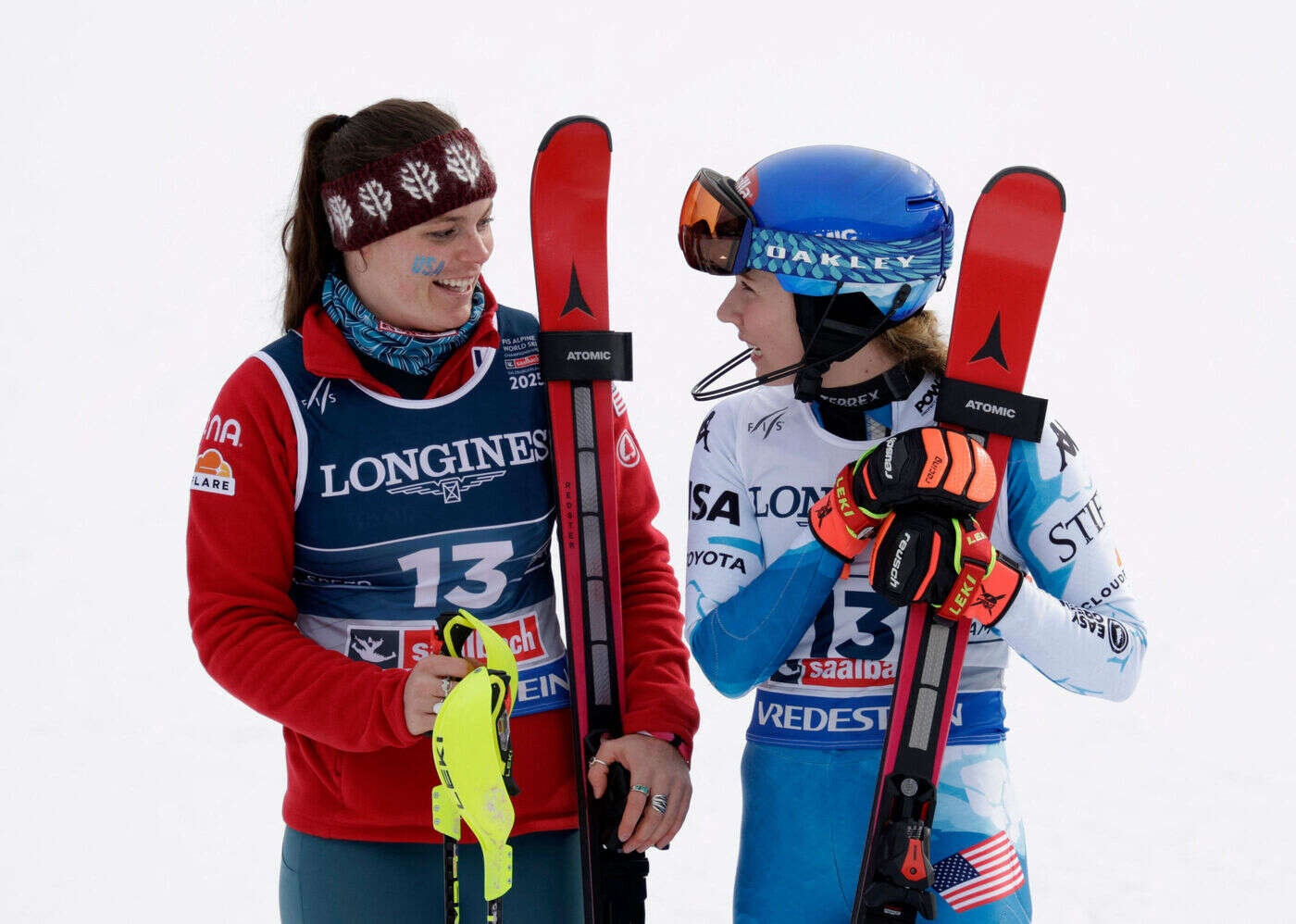 Ski alpin : les Américaines Mikaela Shiffrin et Breezy Johnson championnes du monde du combiné par équipes