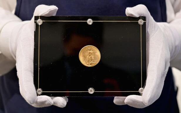 Jamais utilisée, une pièce de monnaie américaine en or vendue 19,5 millions de dollars, un record