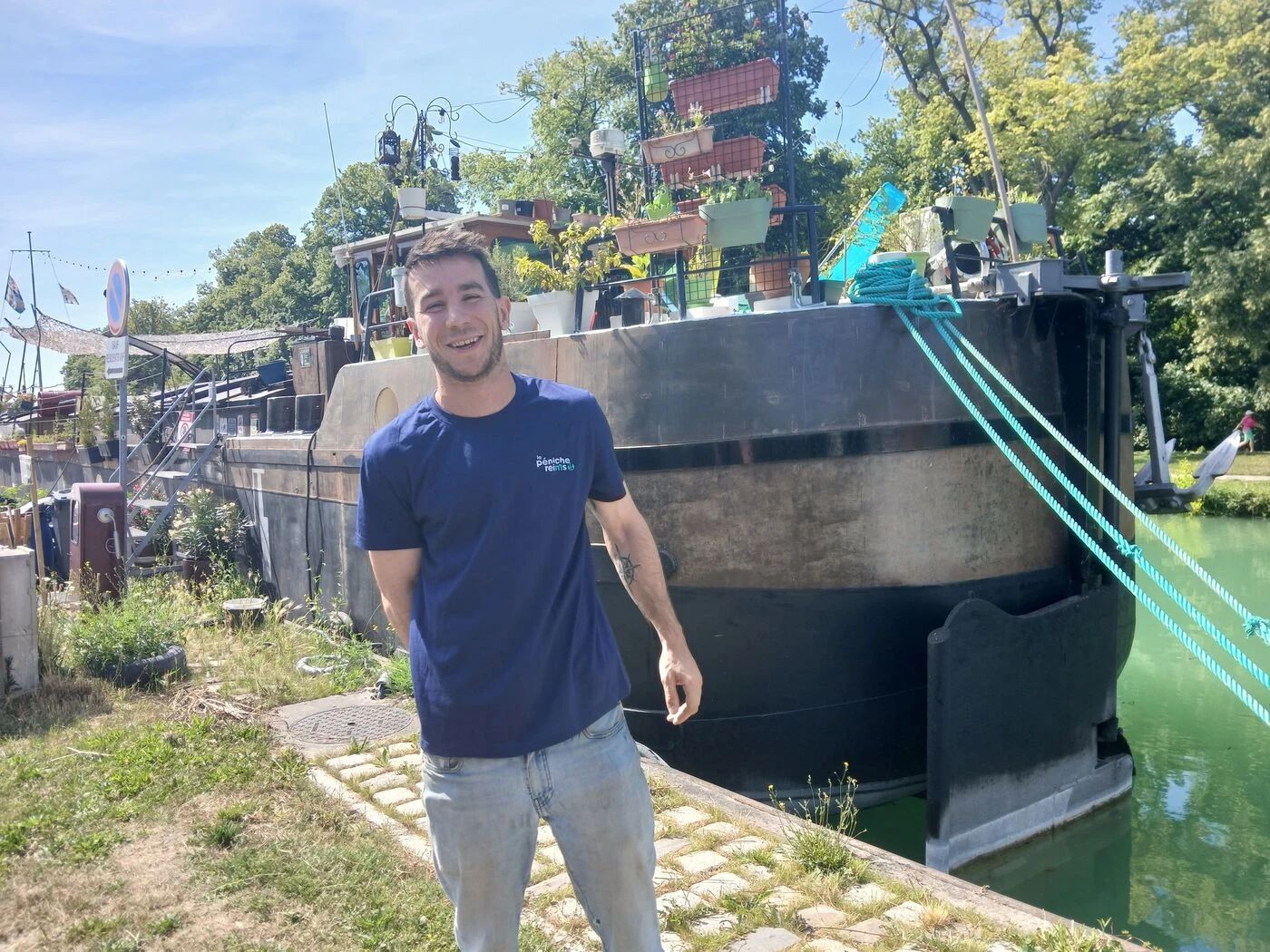 « L’idée, c’est de tester » : une péniche écoresponsable veut devenir un lieu de vie du canal à Reims