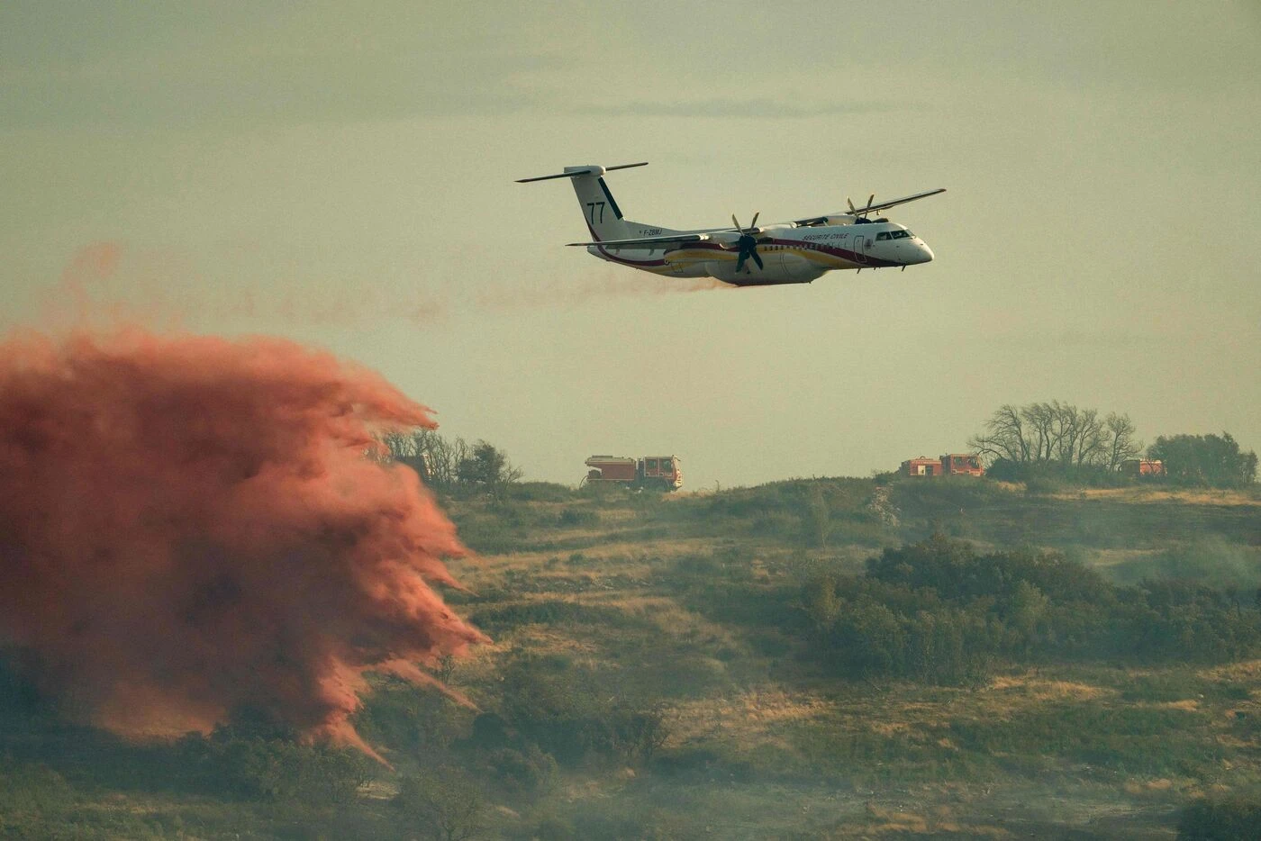Aude : l’incendie a cessé sa progression mais n’est pas encore maîtrisé, près de 500 ha parcourus