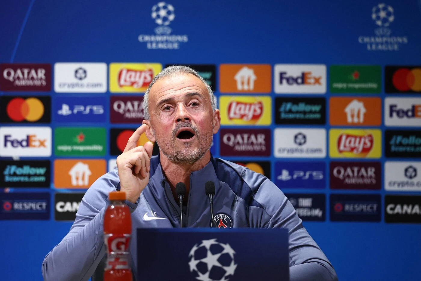 PSG- Bayern : « Deux équipes qui ont le pied sur l’accélérateur », décrit Luis Enrique.