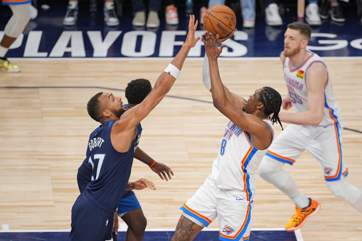 Playoffs NBA : le réveil de Rudy Gobert et de Minnesota, qui relance sa série en écrasant Oklahoma City