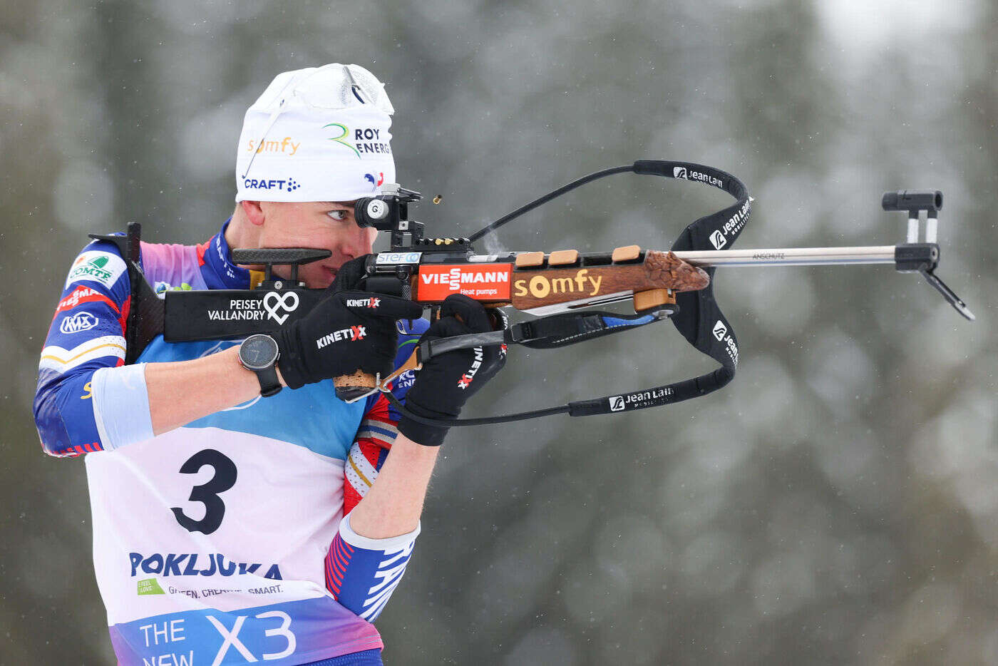 Biathlon : les images du superbe doublé français à Pokljuka avec Éric Perrot et Quentin Fillon Maillet