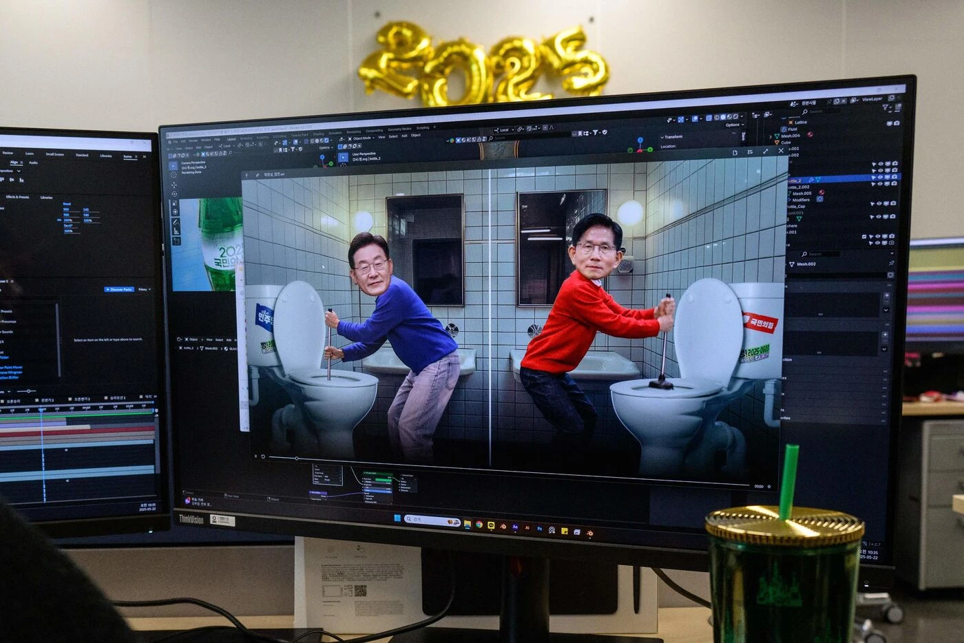Animations « Squid Game », battles de rap… La télé sud-coréenne redouble d’effort pour pimenter les soirées électorales