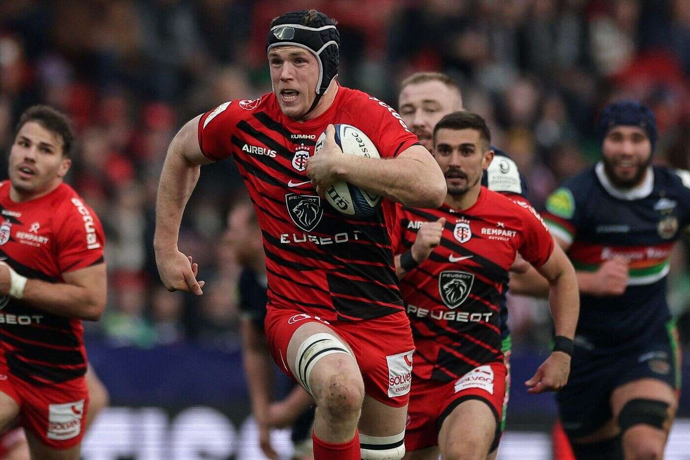 Toulouse - Leicester (80-12) : un récital des internationaux toulousains et une qualification haut la main