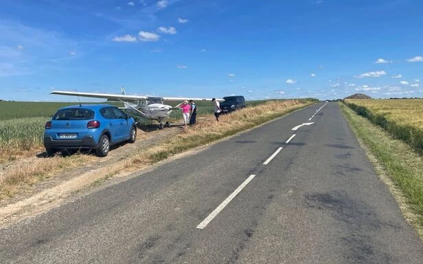 «Sur le coup je n’y ai pas cru» : dans l’Oise, la pilote en difficulté atterrit en urgence sur la route du village