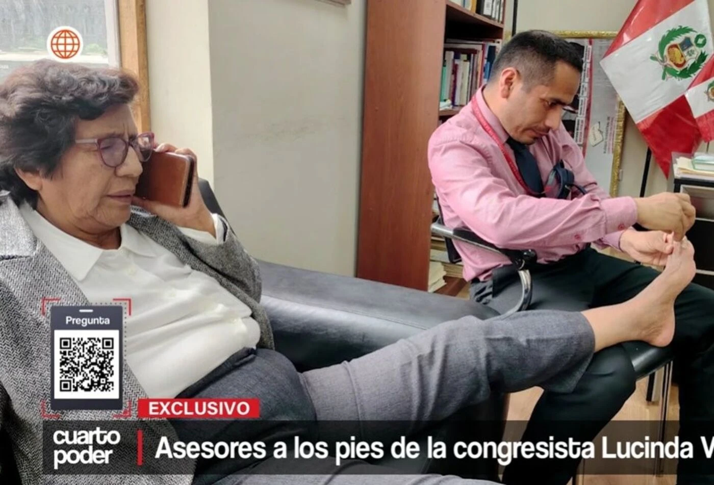 Elle se fait « couper les ongles de pied » par son conseiller, une députée bientôt virée du Congrès au Pérou ?