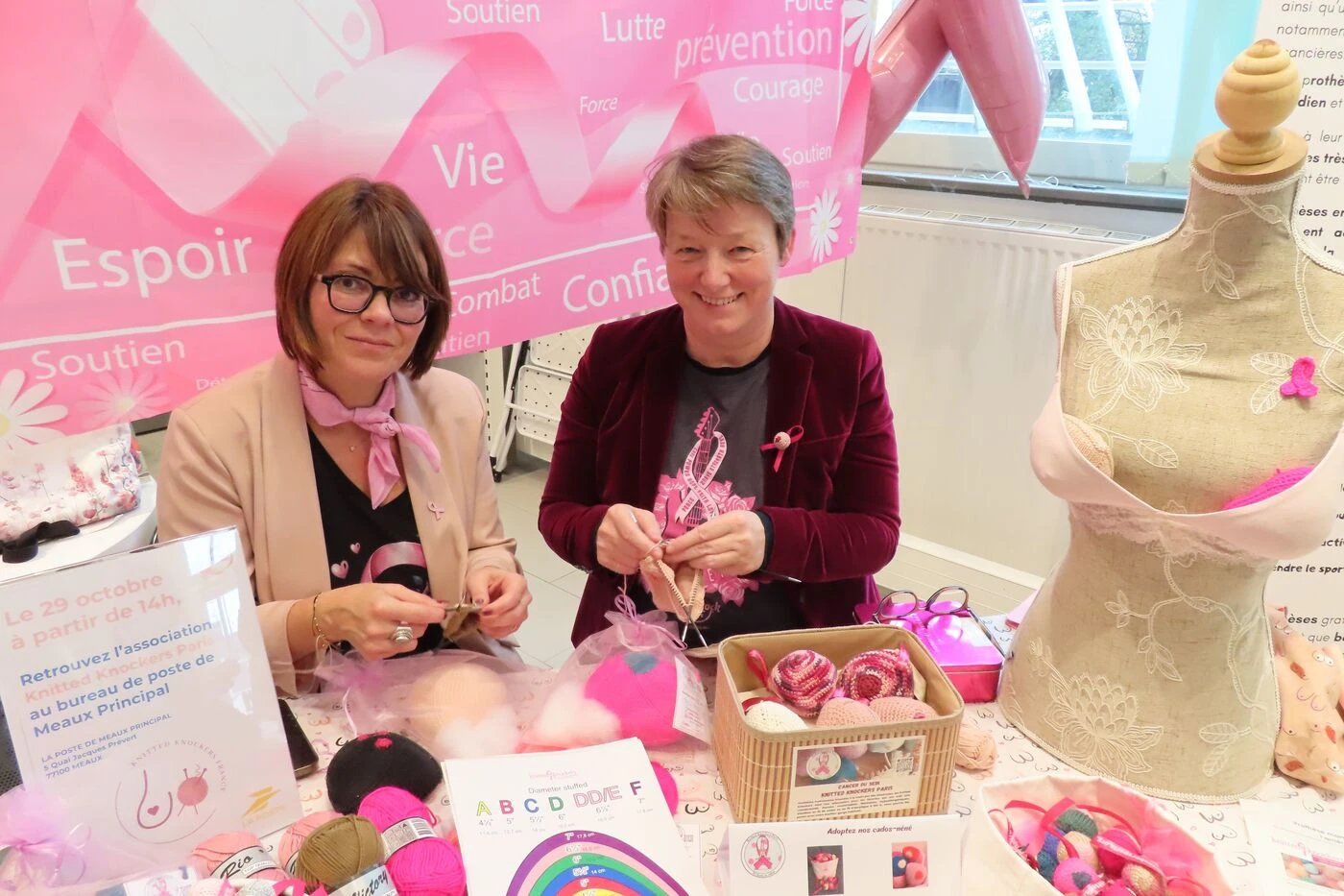 Octobre rose à Meaux : elles tricotent des prothèses mammaires en coton pour les femmes victimes du cancer