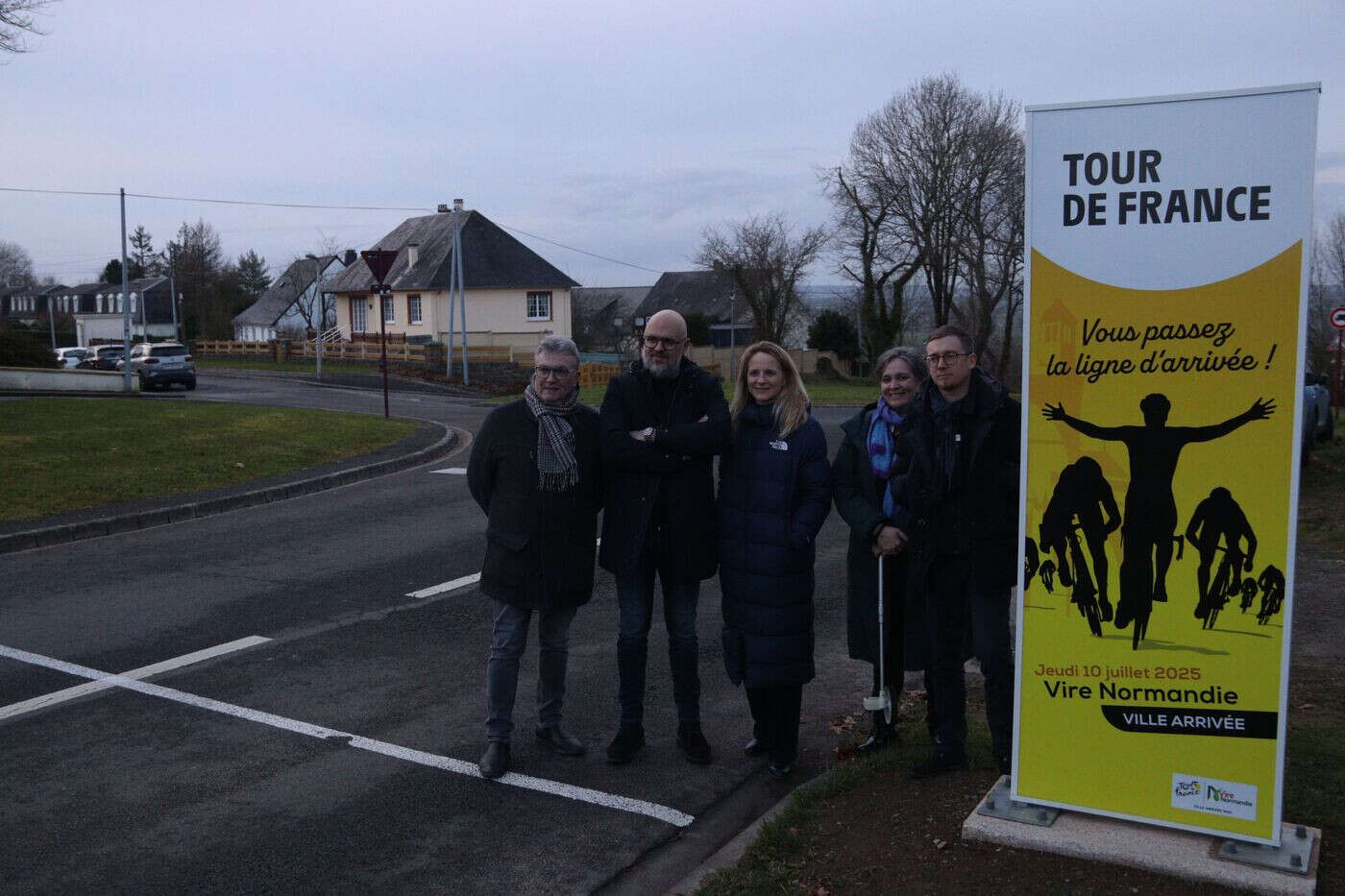 À Vire-Normandie, les équipes du Tour de France ont fait leurs repérages pour une arrivée au sommet