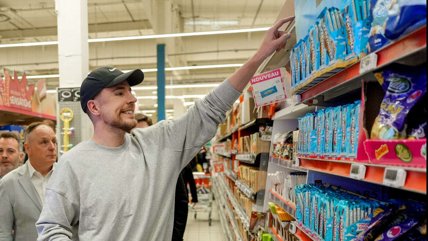 VIDÉO. Chambourcy : la visite discrète du youtubeur américain MrBeast au magasin Carrefour