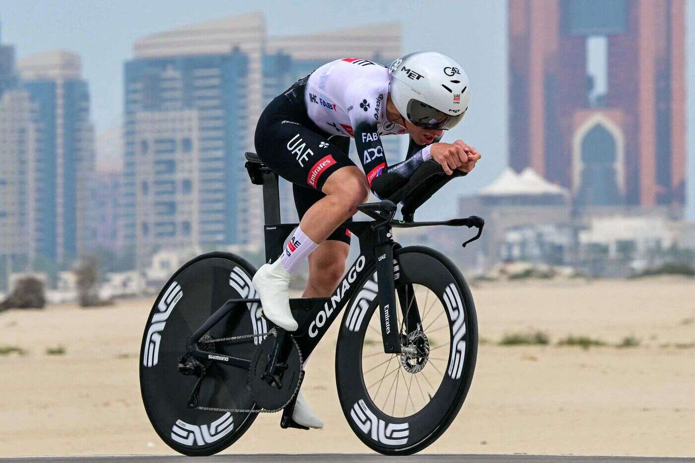 UAE Tour : Pogacar battu à Abu Dhabi pour son premier chrono de la saison