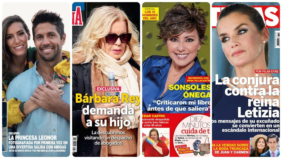 Ana Boyer y Verdasco, Bárbara Rey, Sonsoles Onega y la reina Letizia protagonizan las portadas