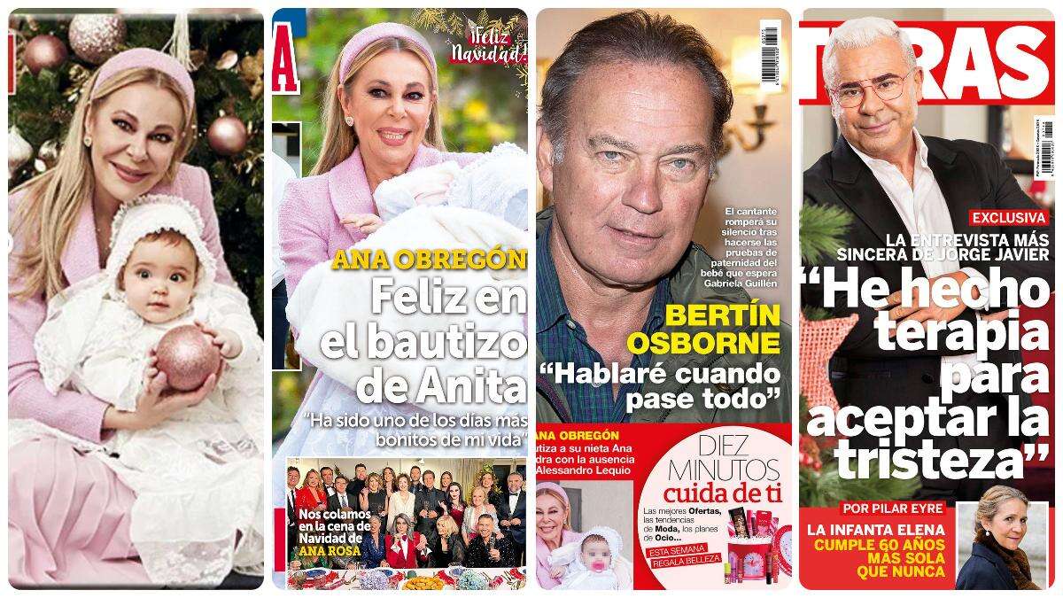 Ana Obregón, Bertín Osborne y Jorge Javier Vázquez protagonizan las portadas