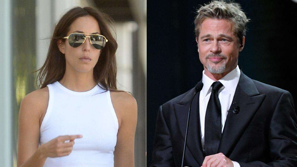 Momento dulce: Brad Pitt está 