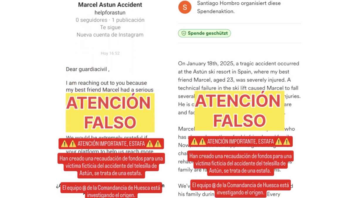 Alerta por el falso comunicado para ayudar a una víctima del accidente del telesilla de Astún