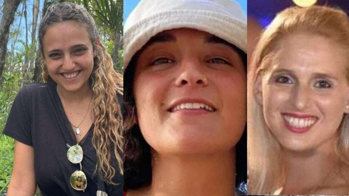 Romi Gonen, Doron Steinbrecher y Emily Damary, las tres rehenes que Hamás liberará hoy