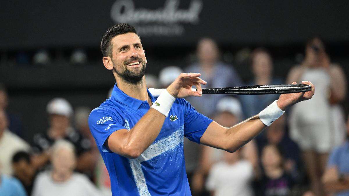 Djokovic avanza a cuartos de Brisbane con su vigésima victoria sobre Monfils