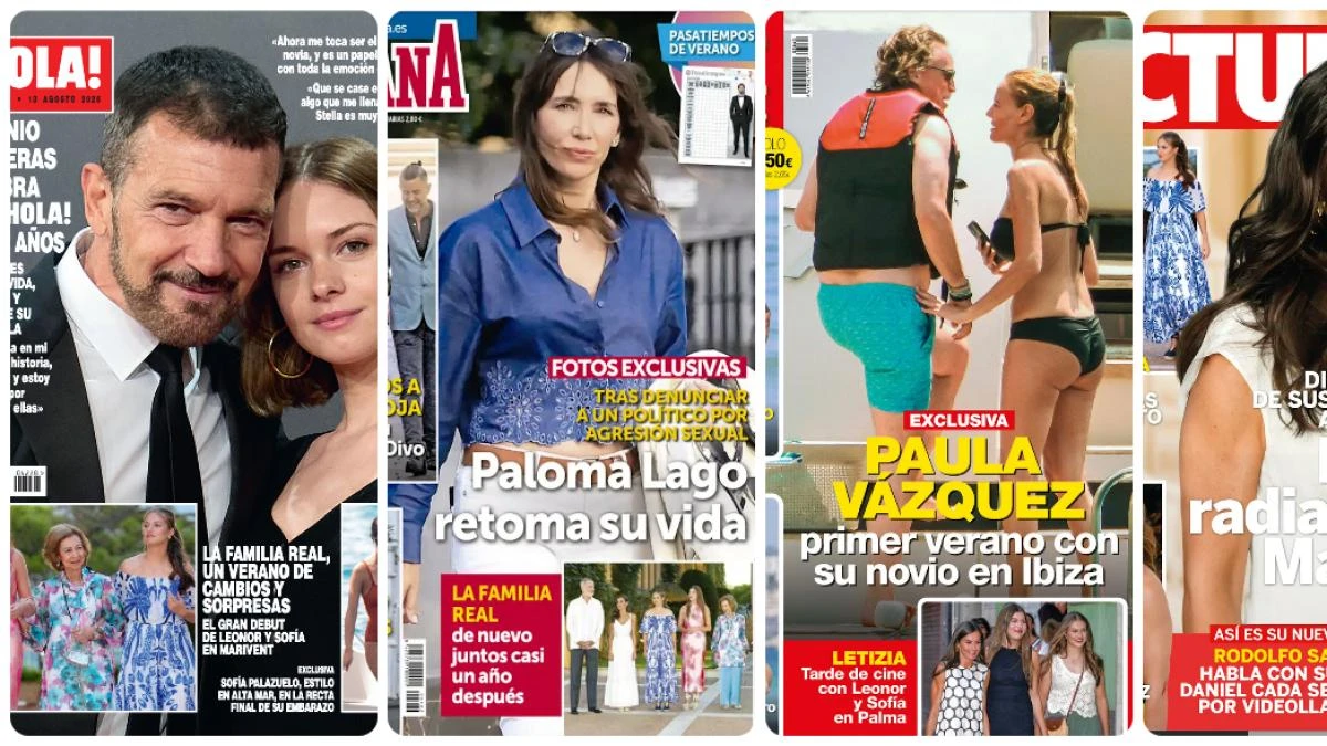 Antonio Banderas, Paloma Lago, Paula Vázquez y doña Letizia protagonizan las portadas